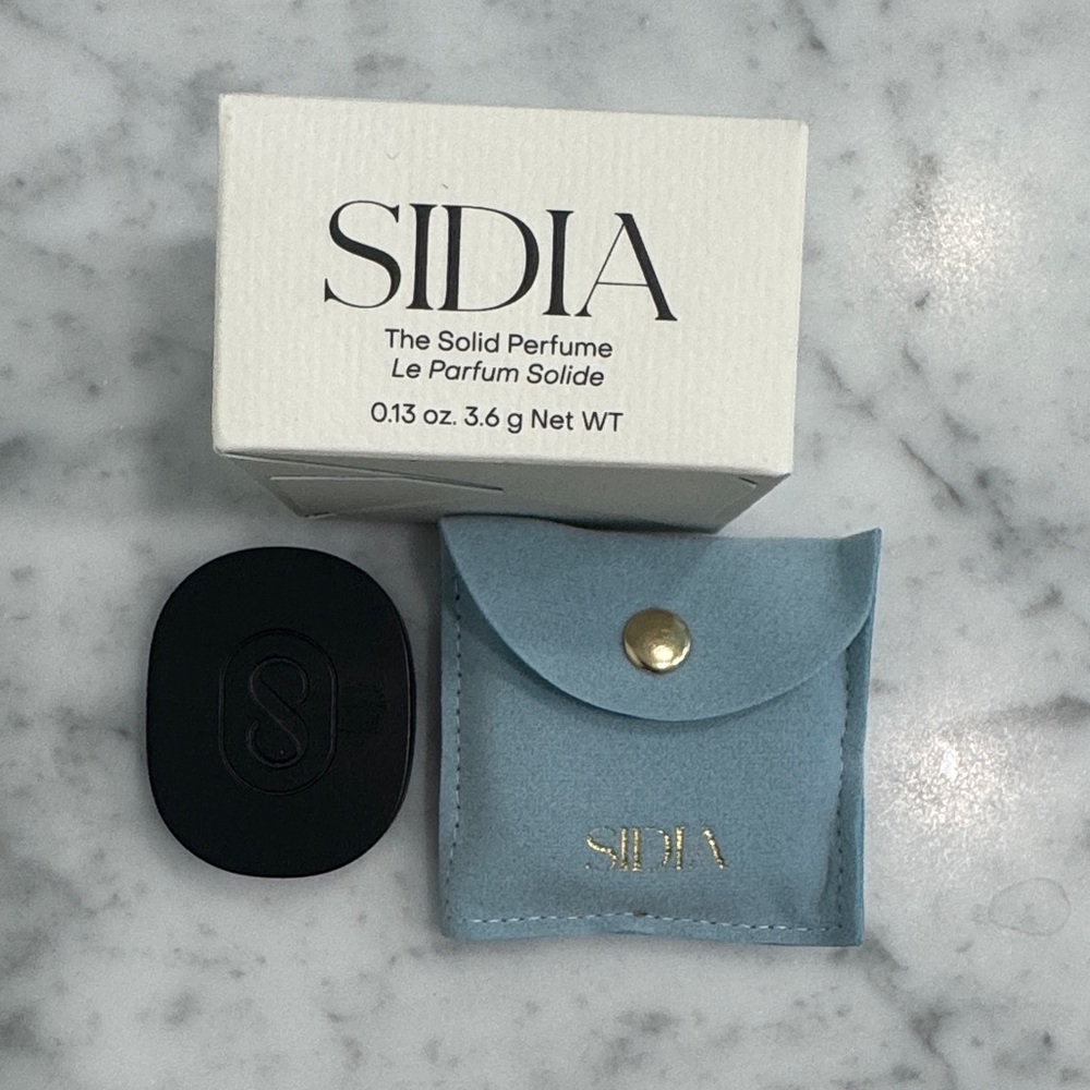 SIDIA Solid Perfume with Blue Suede Pouch